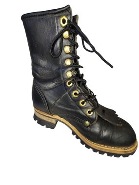 GEORGIA WOMEN KILTIE BOOTS LOGGER VIBRAM SOLES SIZE 5 M